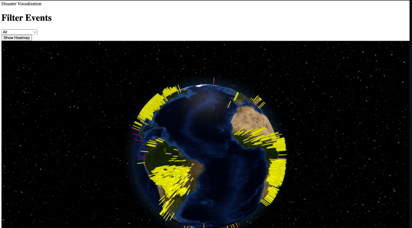 3D Global Disaster Tracker